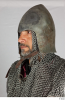  Photos Medieval Knight in mail armor 7 Historical Medieval Soldier head helmet mail hood 0002.jpg